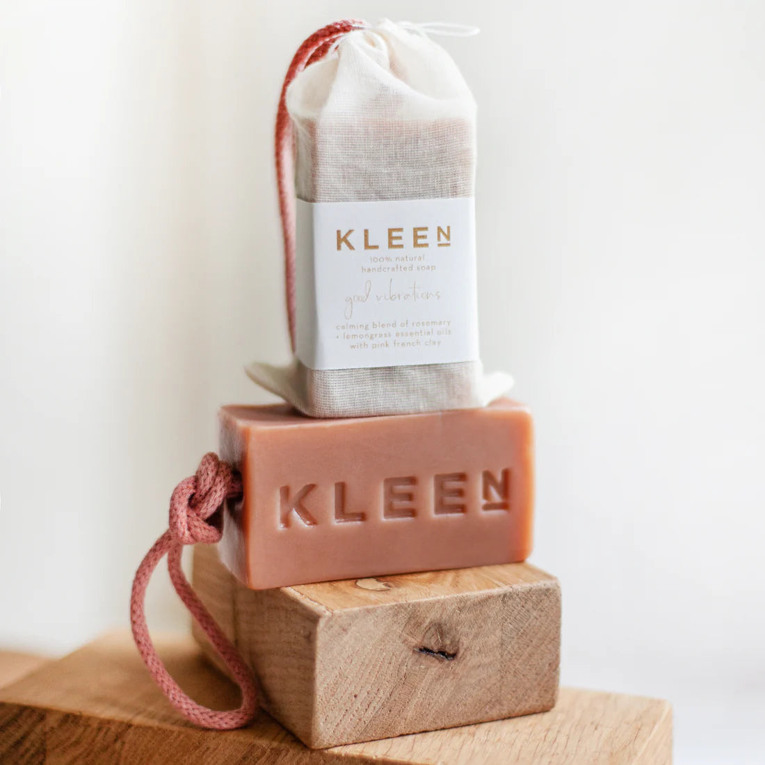 Savon végétalien 100% naturel sur corde