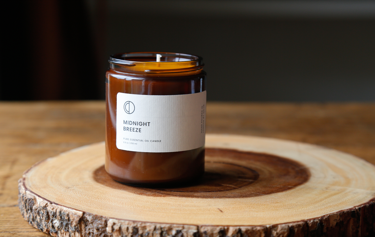 Amber jar candles