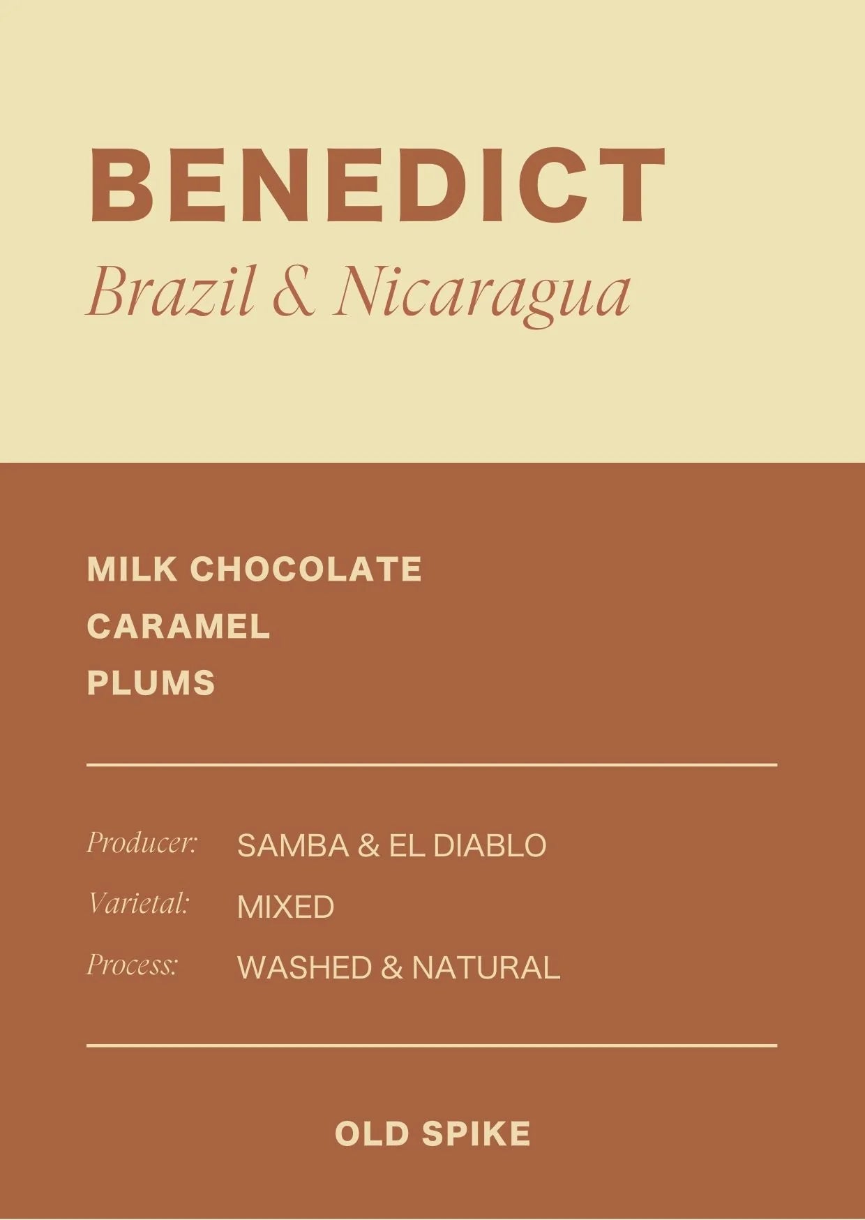 Benedict Coffee Blend | by Old Spike 200g