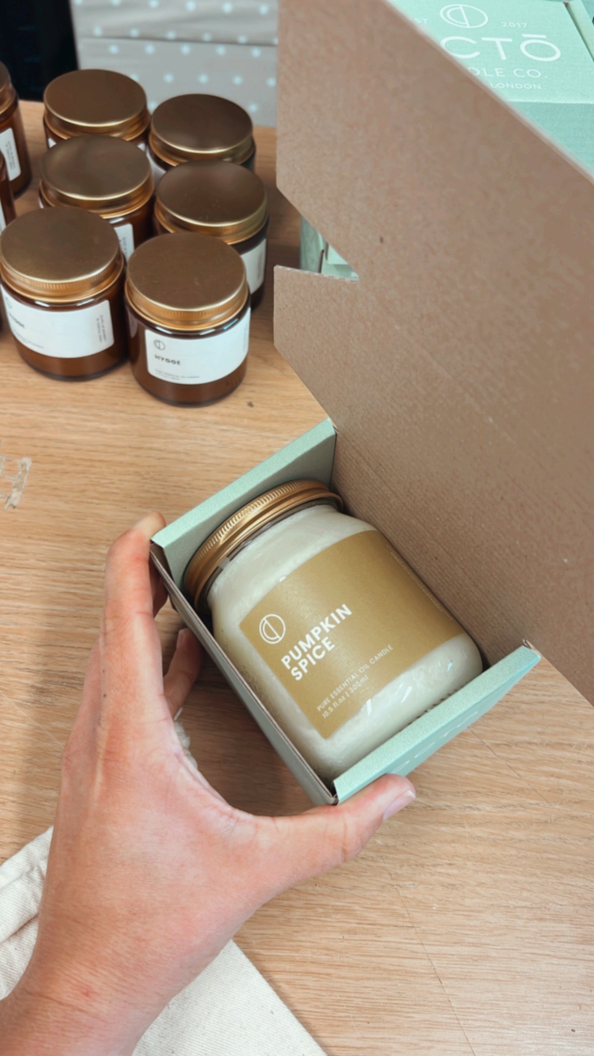 Pumpkin Spice (Cinnamon + Clove + Nutmeg) | Clear jar candle