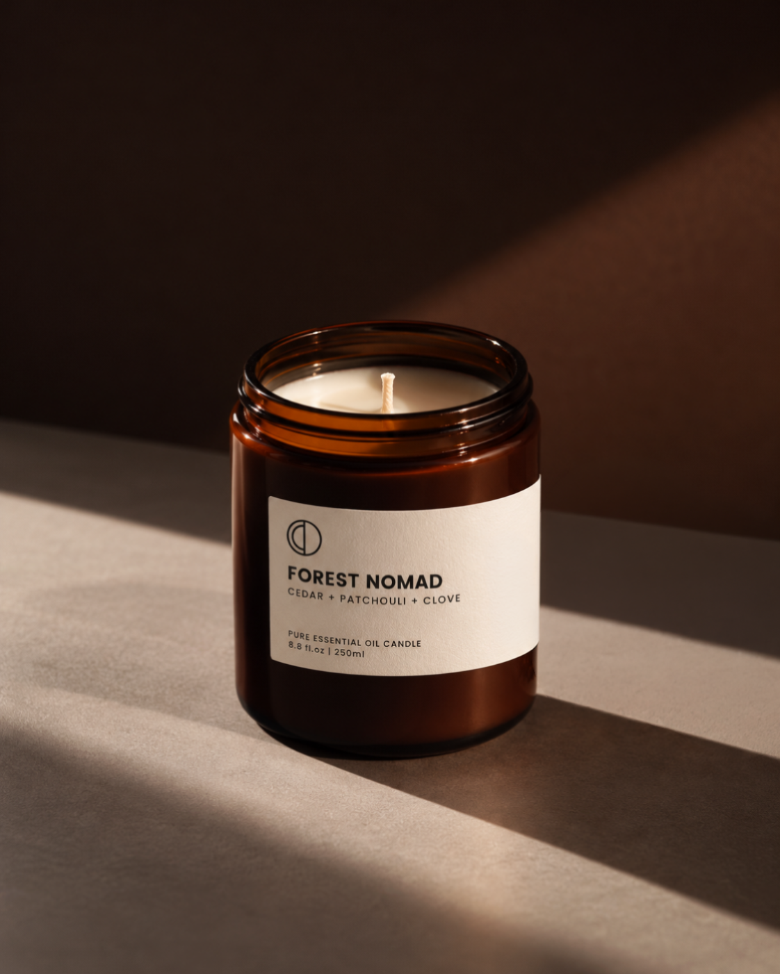 Forest Nomad (Cedar + Patchouli + Clove) | Amber jar candle