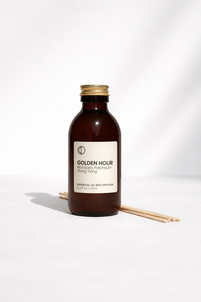 Golden Hour (Mandarine + Patchouli + Ylang-ylang) | Diffuseur à bâtonnets