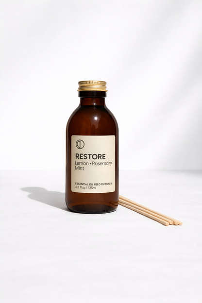 Restore Reed Diffuser Restore (Lemon + Rosemary + Mint) | Reed Diffuser – Octo London