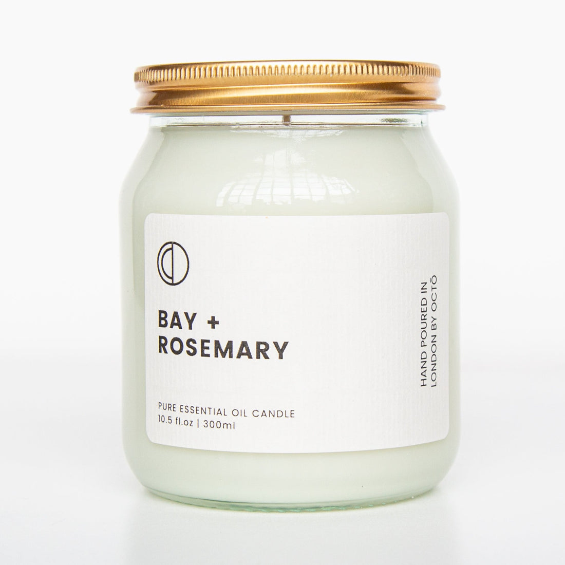 Baie + Romarin | Bougie en pot transparent