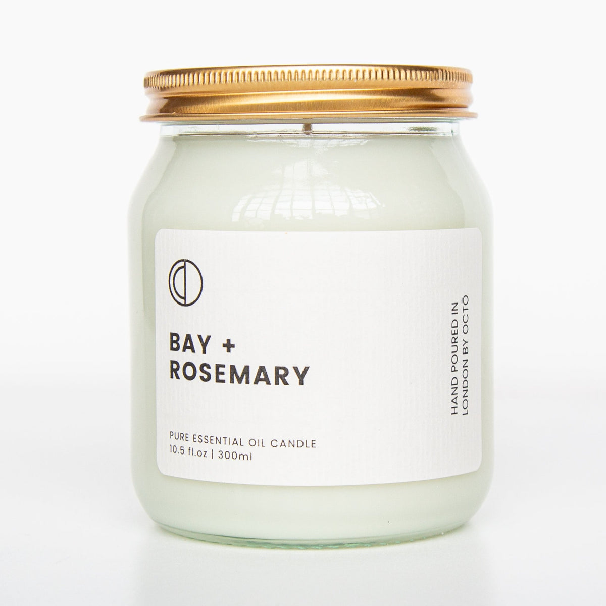 Baie + Romarin | Bougie en pot transparent