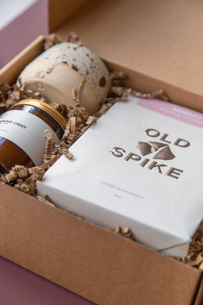 Morning Gift Set | Candle + Ceramic cup + Coffee