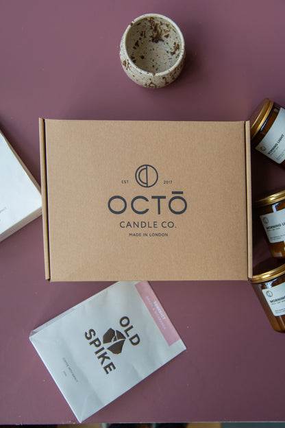Morning Gift Set | Candle + Ceramic cup + Coffee