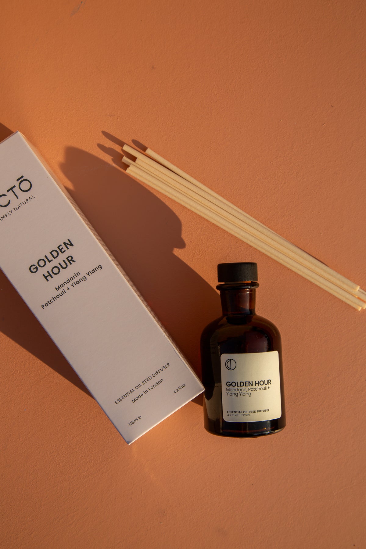 Golden Hour (Mandarine + Patchouli + Ylang-ylang) | Diffuseur à bâtonnets