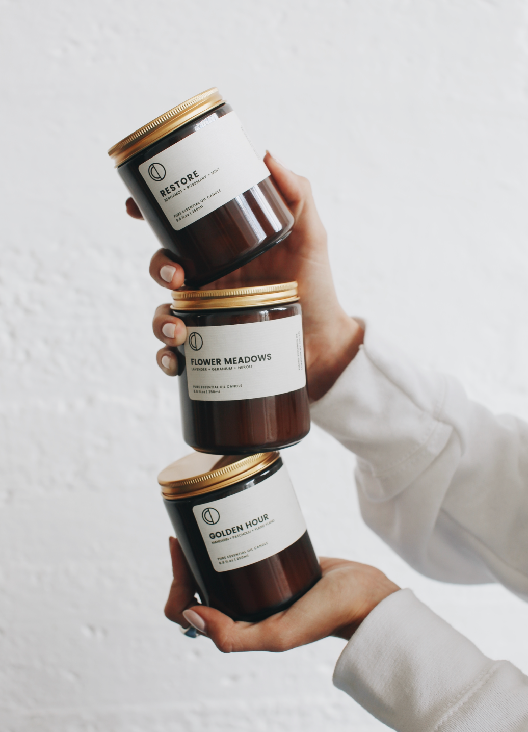 Prairie fleurie (géranium + néroli + lavande) | Bougie en pot ambré
