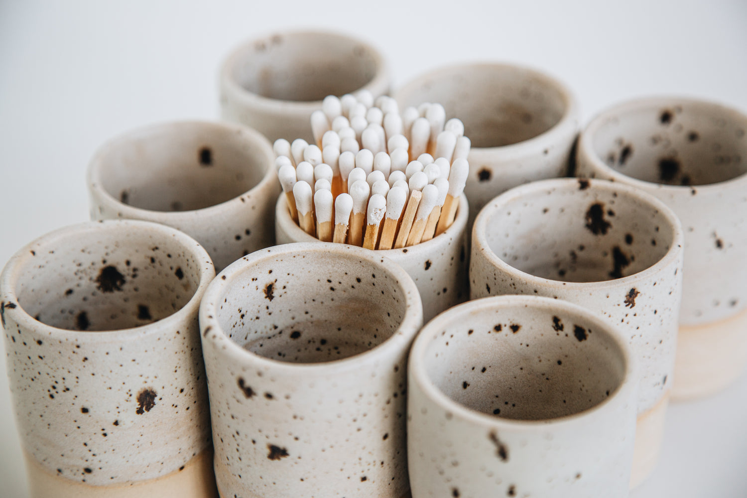 Ceramic Match Pot | Handmade | OCTŌ x Heath &amp; Sea