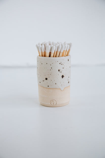 Ceramic Match Pot | Handmade | OCTŌ x Heath &amp; Sea