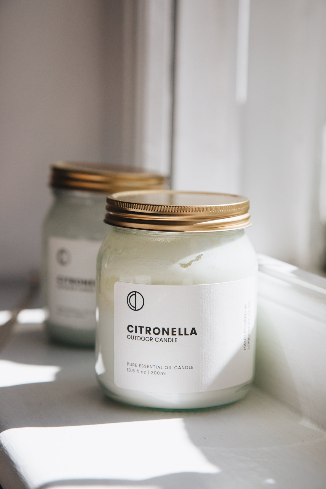 Citronella - Outdoor candle | Clear glass jar candle