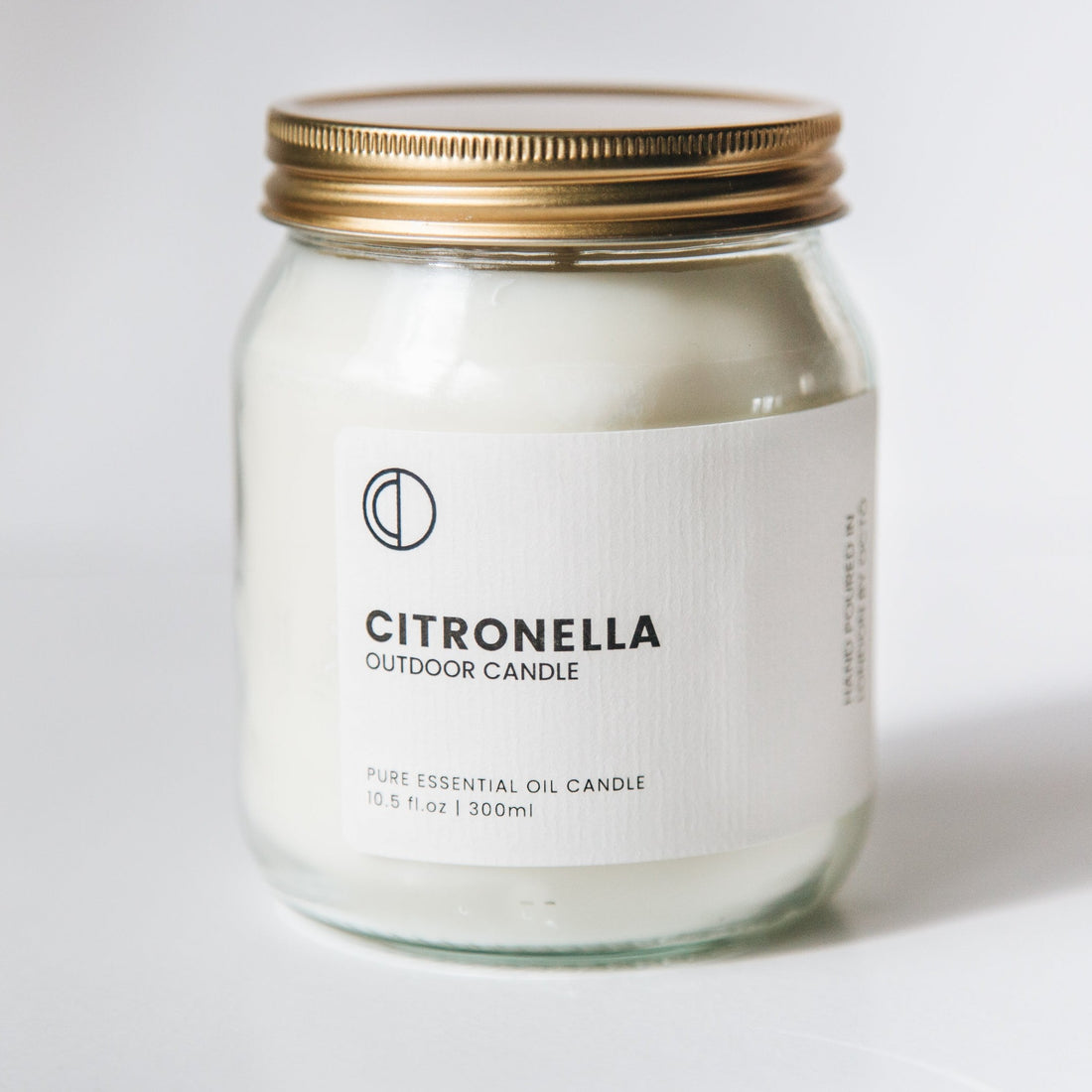 Citronella - Outdoor candle | Clear glass jar candle