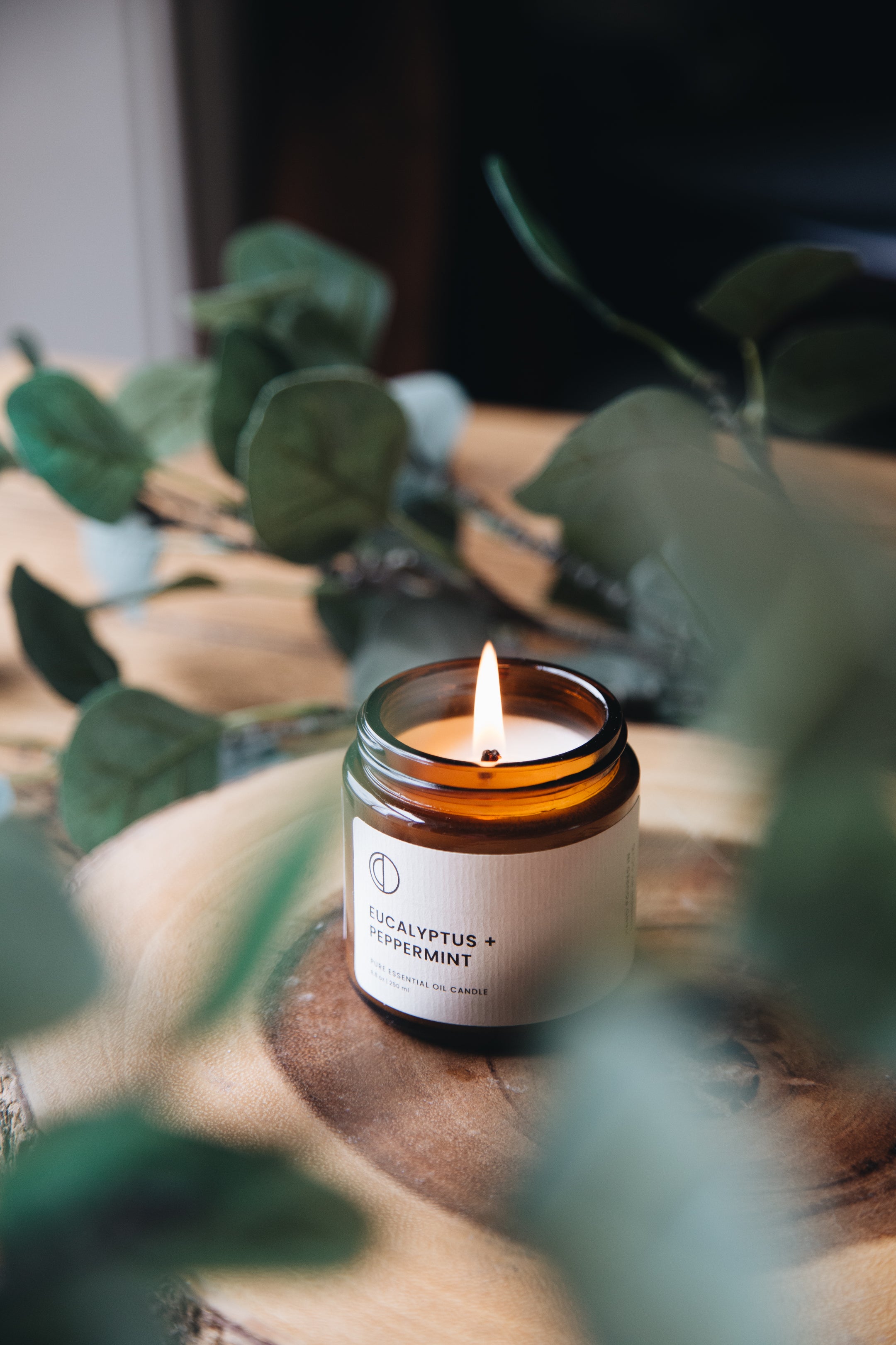 Bougie Eucalyptus + Menthe poivrée