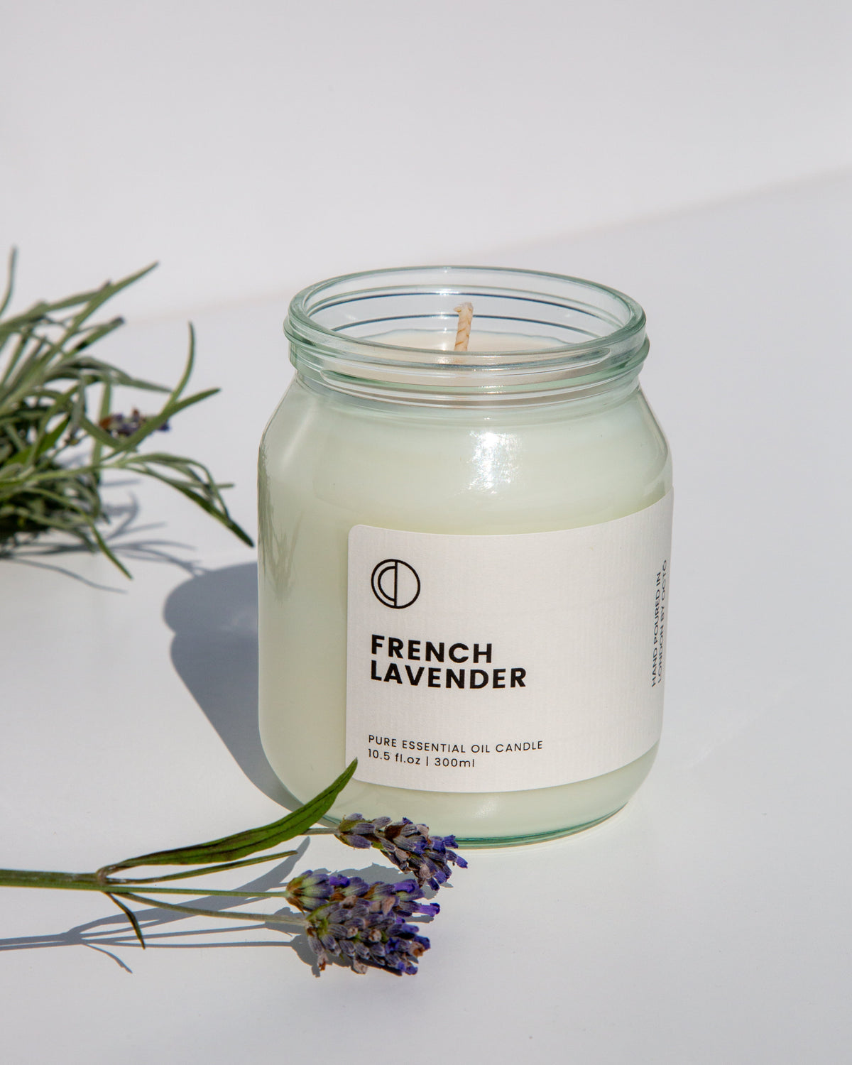 Lavande française | Bougie en pot transparent