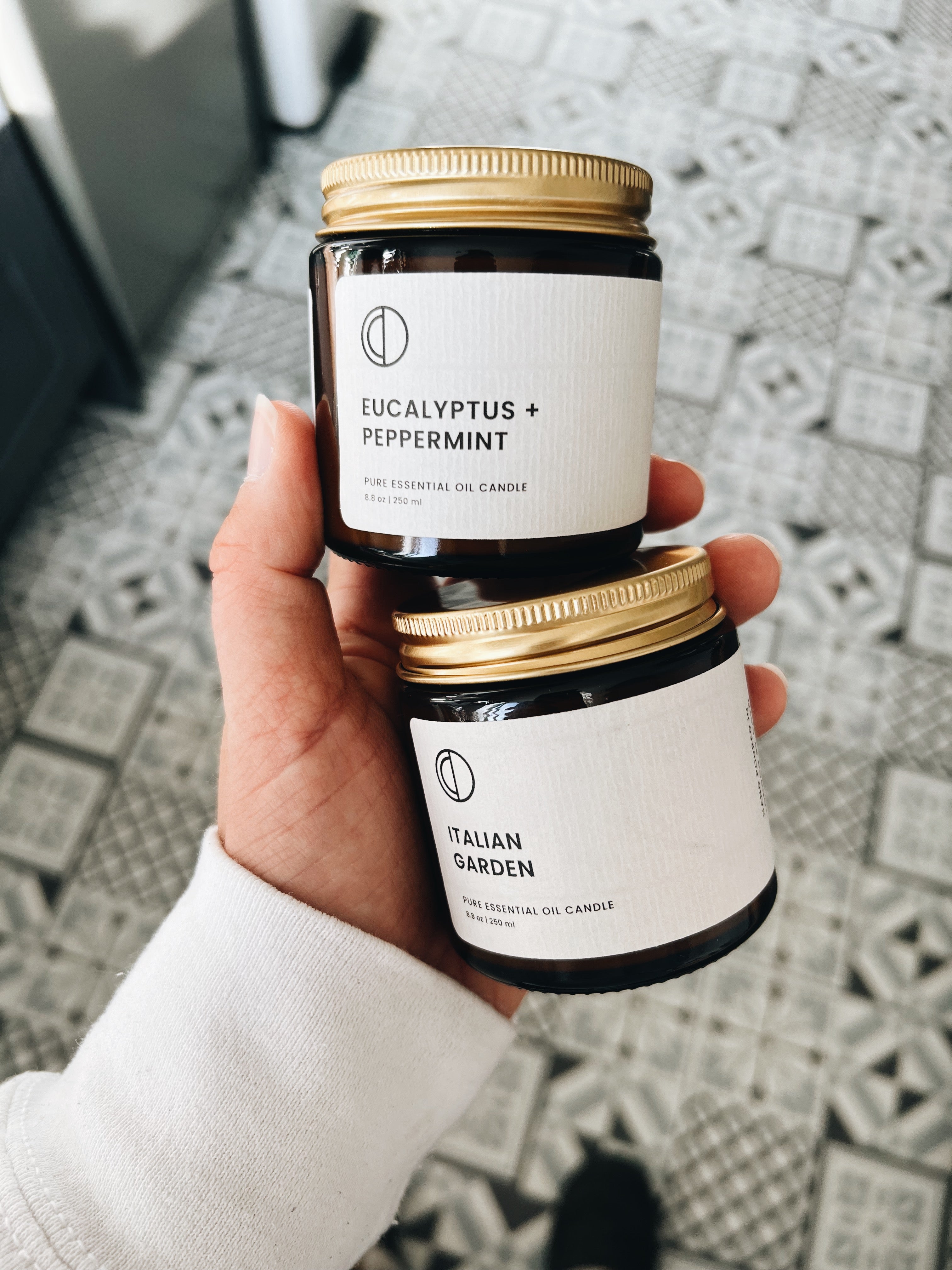 Bougie Midnight Breeze (Géranium Rose + Vétiver + Patchouli)