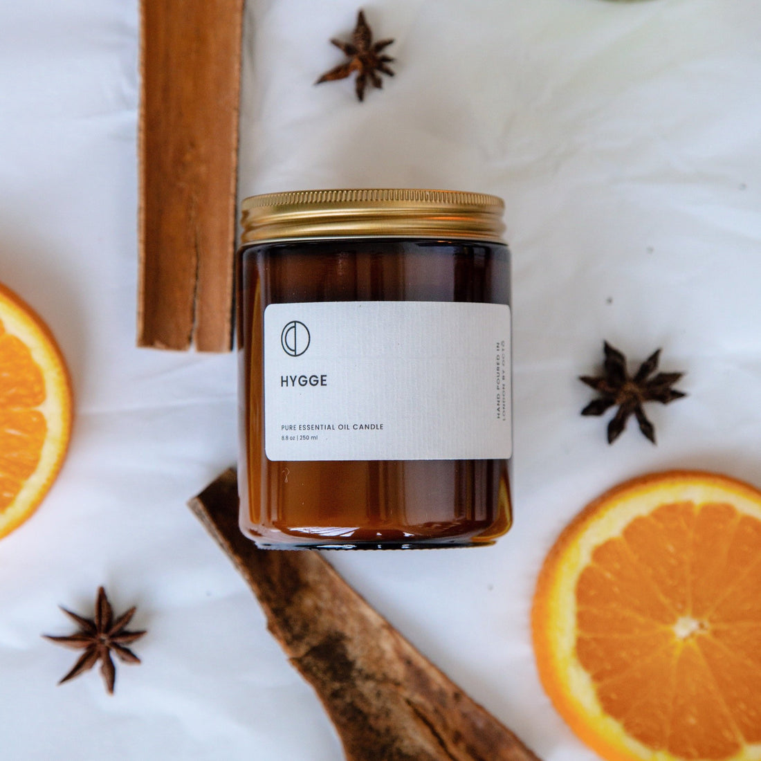 Hygge candle (Orange + Spices) | Amber Jar Candle