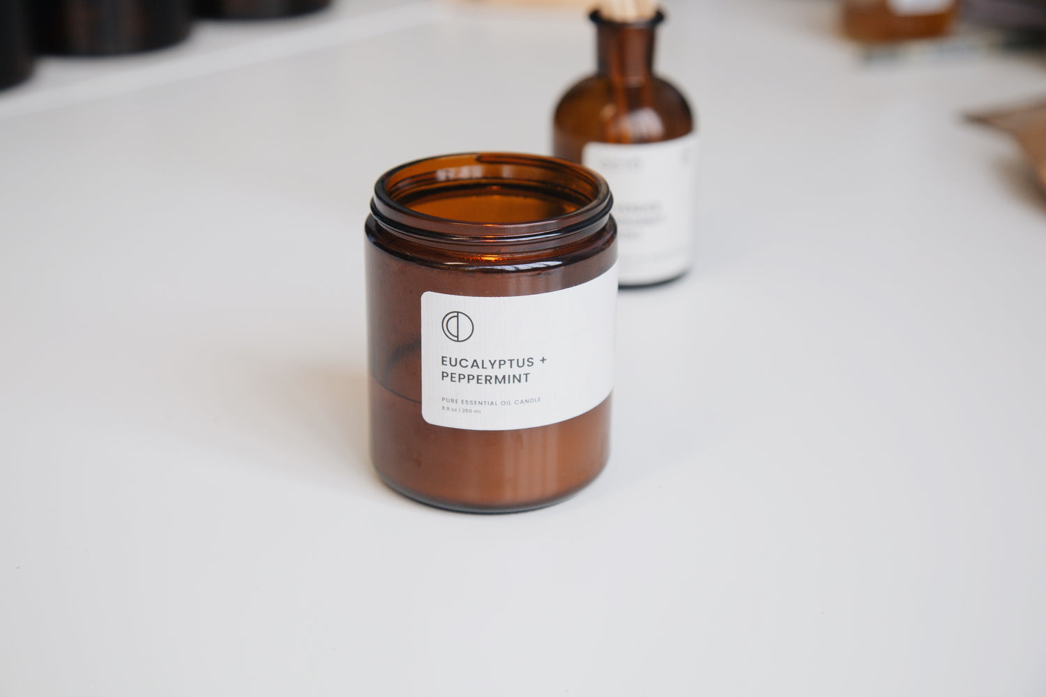 Bougie Eucalyptus + Menthe poivrée