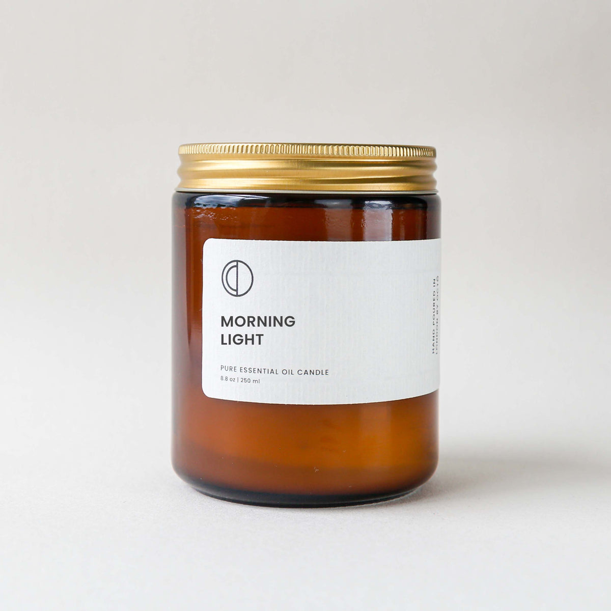 Lumière du matin (Néroli + Citron vert + Basilic) | Bougie en pot ambré